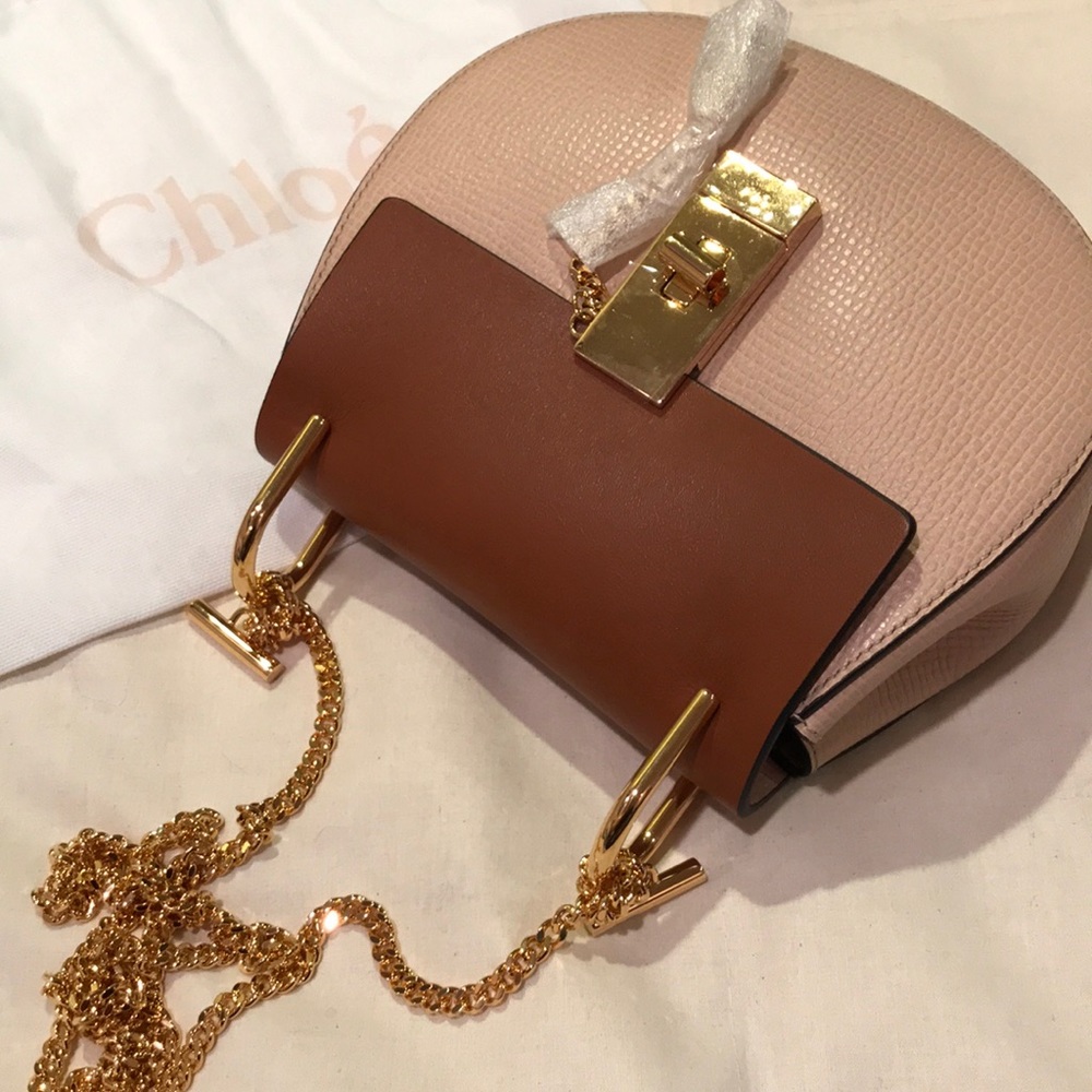 🆕CHLOE Grained Calfskin Lambskin “Drew” Crossbody - Picture 5 of 8